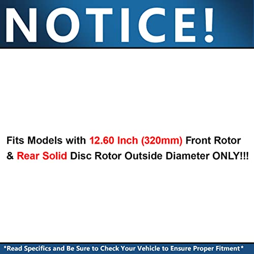 Detroit Axle Brake Rotor and Ceramic Pad Kit #TOP2