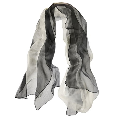 TONY&CANDICE(TM) 100% Silk Extra Long Oblong Silk Scarf,65
