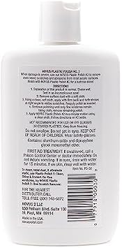 NOVUS 7082 | Heavy Scratch Remover #3 | 8 oz. Squeeze Bottles (2ct) & NOVUS 7022 | Plastic Clean & Shine #1 | Sample Size Packets (2ct)