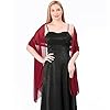 Ladiery Sheer Chiffon Tücher und Wraps für Abendkleider, Damen leichter weicher Schal für Hochzeit Braut Schultertuch #3