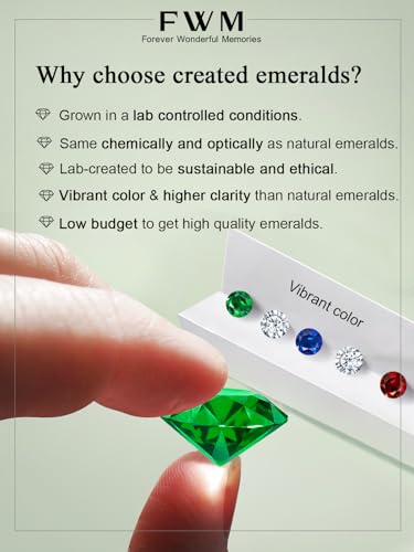 Moissanite Emerald Ruby Sparkle Chunky Wide Hoop Earrings for Women, Solid 925 Sterling Silver, Gorgeous Half Hoop Earrings, Christmas Anniversary Mother's Day Jewelry4