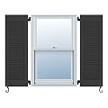 Atlantic Architectural All Louver, Louver Colonial Shutters (Per Pair), 13"W X 39"H, Black