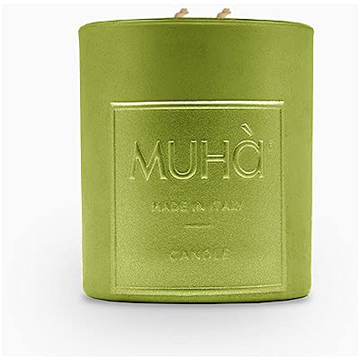 Bougie parfumée en verre pour salon senteur pomme verte 270 g