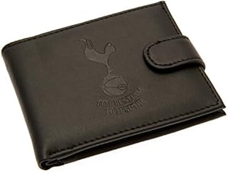 Tottenham Hotspur FC Official RFID Embossed Leather Wallet (One Size) (Black)