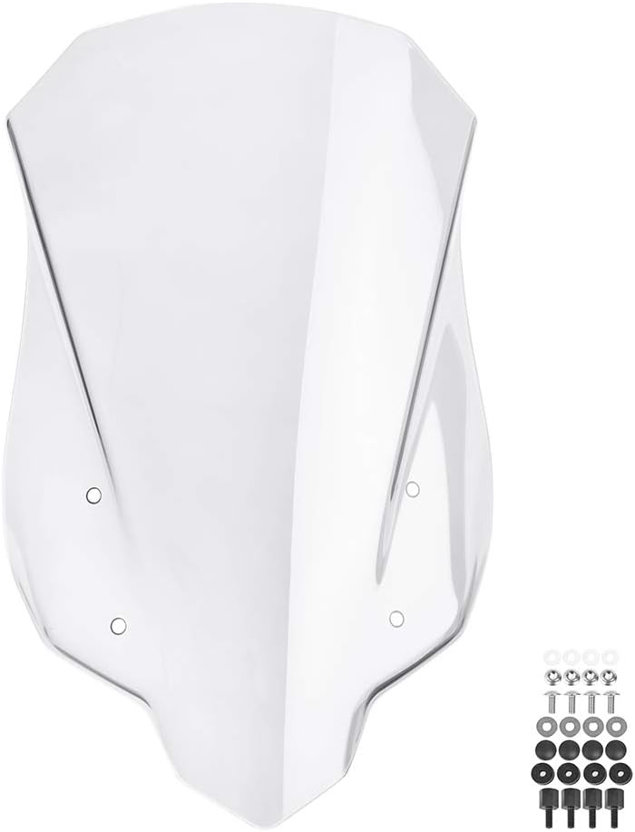 Motorcycle Front Windshield Windscreen Compatible with Honda CB500X CB 500X CB500 X 2013 2014 2015 2016 2017 2018 2019 2020 2021 2022 Adventure Sport Fairing Deflector Protector (Clear)