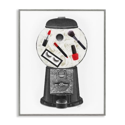 Glam Candy Dispenser Makeup, 11 x 14 Inch Framed Giclée Print