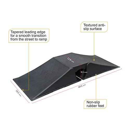 Teh Smart Rider Kit - Ramp, Grind Rail And Cones Set – Premium Skateboard Accessories For Amateurs And Professionals – Durable And Sturdy Backyard Skatepark For Skateboards, Rollers, Scooters #TOP4