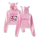 Photo Gallery generisch kpop - felpa con cappuccio da donna, a maniche lunghe, con cappuccio k-pop film demon, a maniche lunghe, hip-hop, per adolescenti e ragazze, 19-rosa, s Photo Gallery generisch kpop - felpa con cappuccio da donna, a maniche lunghe, con cappuccio k-pop film demon, a maniche lunghe, hip-hop, per adolescenti e ragazze, 19-rosa, s