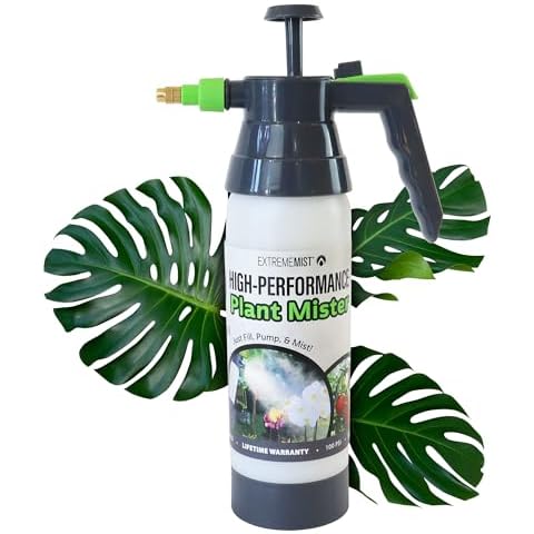 ExtremeMIST High-Performance Garden Sprayer - Ultimate Plant Mister & Spray Bottle for Plants - Horticultural Hand Pump Sprayer with Adjustable Brass Nozzle - Outdoor & Indoor Plant Humidifier - 32 Oz Cover