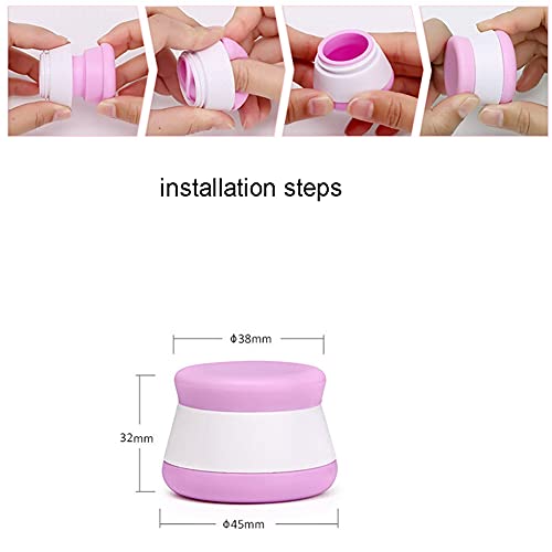 4 Pcs 20Ml Silicone Cream Jars,Travel Containers Sets Refillable Empty Makeup Pots Container Vials For Cosmetic Lotion Cream #TOP1