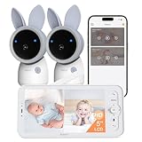 ARENTI 4MP Baby Monitor with 2 Cameras, 5