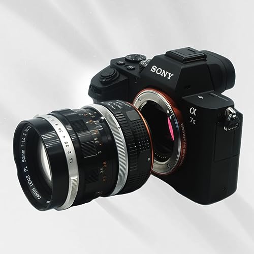 PHOLSY Lens Mount Adapter with Aperture Lever Compatible with Canon FD FL Lens to Sony E Mount Camera a1 a9ii a7S iii/ii - Image 3