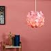 Moderna Pantalla de Lámpara Globo MiniSun de Mariposas Rosas Colgante para Techo