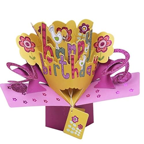 Carte d'anniversaire pop-up 3D enfants enveloppe finie la simple carte banale
