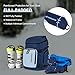 Imagen de Odoland Bolsa de Esquí y Mochila para Botas 55 L Bolsas Acolchadas para Esquís y Botas de Esquí para Viajes en Avión