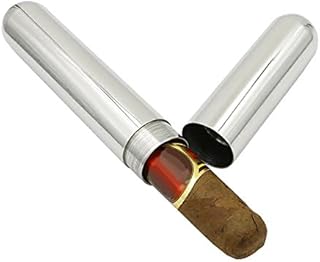 Stainless Steel Cigar Tube Case Holder Container