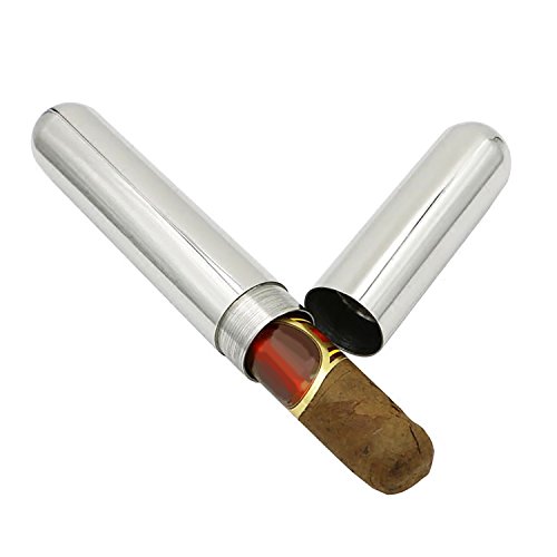 Roestvrij staal Sigaar Tube Case Houder Container