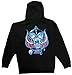 Global Graphic Zip Hoodie (US, Alpha, Medium, Regular, Regular, Black)