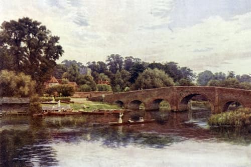 Lienzo Sonning Bridge para solucionar paredes vacías con el arte clásico de Alfred Robert Quinton