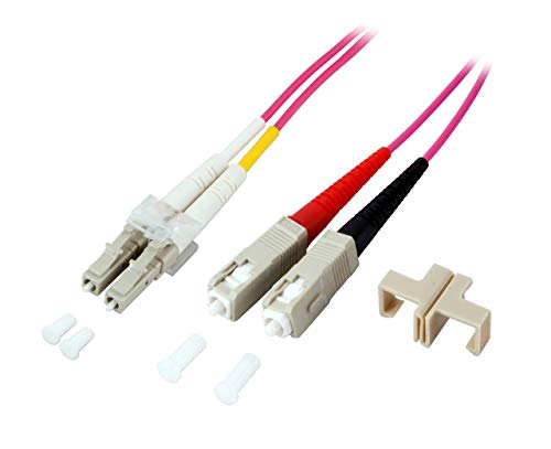 EFB-Elektronik O0323.7,5OM5 câble de Fibre Optique 7,5 m LSZH OM5 2X SC 2X LC Vert - Câbles de Fibre Optique (7,5 m, LSZH, OM5, 2X SC, 2X LC, Vert)