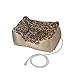 ALEKO PBH20X16X8 Electric Thermo-Pad Heated Pet Bed for Dogs and Cats 20 x 16 x 8 Inches Leopard Print