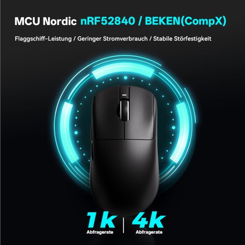 ATK VXE Dragonfly R1 Pro Kabellose Gaming-Maus - Schwarz – Ansicht 8