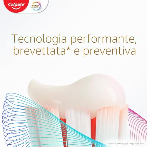 Colgate Dentifricio Total Original Antibatterico, Protezione 24h, 4x100ml - Immagine 5