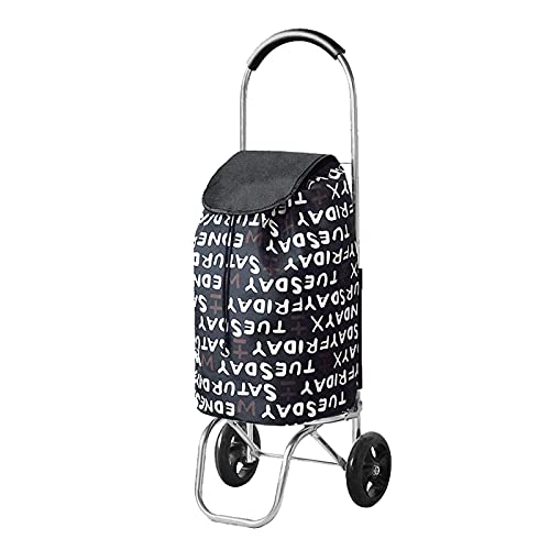 Carritos,Carrito de Compras Carrito de Compras Plegable Carrito de Compras de Alta Resistencia Carritos de Supermercado,con 4 Ruedas Carrito de Equipaje de Aluminio para Supermercados Carrito de