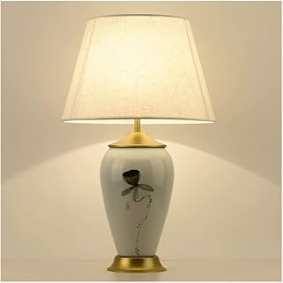 Desk Lamp Chinese Vintage Ceramic Table Lamps Bedroom Living Room Hand Painted Glazed Nightstand for Home