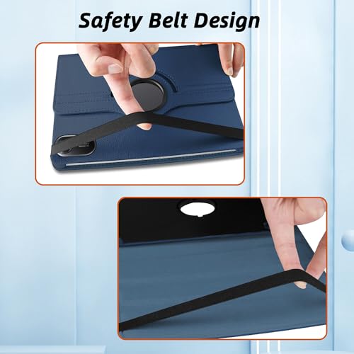 Image of TGK 360 Rotatable Smart Flip Cover for Xiaomi Redmi Pad 2 11 inch Tablet Case (Dark Blue)