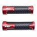 Universal 7/8" 22mm Motorcycle Handlebar Grip For Yamaha YZF R1 R6 R125 R6S R25 R3 600R (RED)