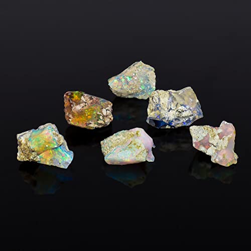 Rainbow Opal Rough Stone 50 Carats, Natural Raw Crystals Gemstone, Ethiopian Rock, Diy Jewelry Making Supplies, Chakra Healing, Energy Stone, Opal For Diy Jewelry Gift (Infinitygemsart) #TOP7
