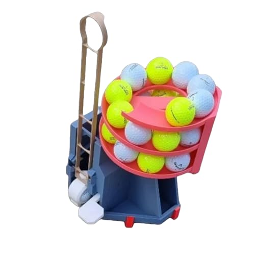 Golf Ball Launcher Pro Training Dispenser with Foot Pedal, Automatic Tee Up Machine for Indoor Outdoor Golf Practice