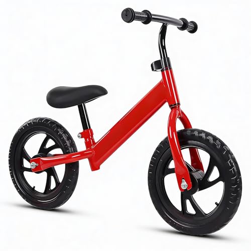 Bicicleta de Equilíbrio Infantil URBANIUS Sem Pedal, Vermelha