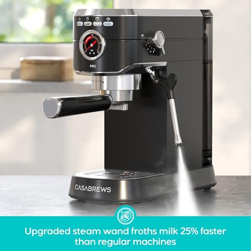 Image of CASABREWS 5418 PRO Espresso Machine, Coffee Maker with Fast Heating System