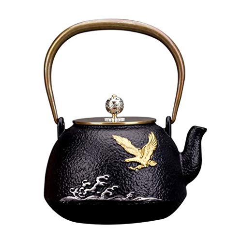 Teapot Small Cast Iron Tea Kettle, Vintage Heat Resistant 1....