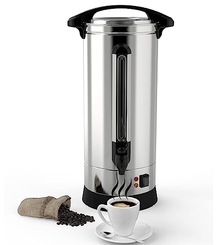 Garvee Commercial Coffee Urn - 60 Cup Large Coffee Urn, [Food Grade Stainless Steel] Coffee Dispenser Perfect For Church, Meeting rooms, Lounges, and Other Large Gatherings,10L