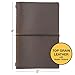 Elan Publishing Company Handcrafted Top Grain Leather Journal Notebook Cover with 5 Journals (5