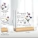 Administrative Assistant Gifts for Women Appreciation Gifts for Secretary Aministrator Happy Administrative Professional Day Gifts Clear Acrylic Desk Decor Sign with Wood Stand for Office 4 X 4 Inch