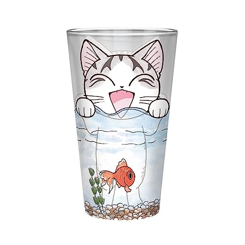ABYSTYLE Chi's Sweet Home - Bicchiere da 1 pinta con gattino, 400 ml, idea regalo essenziale per la casa e la cucina, include 1 bicchiere