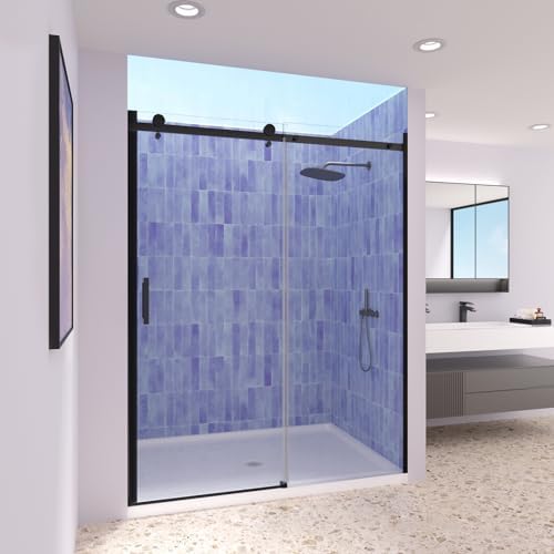 Royal Guard 56-60" W x 74" H Sliding Shower Door,Frameless Glass ...