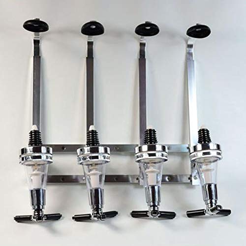 image for HONUTIGE 4-Bottle Wine Dispenser, Wall Mounted Beverage Bottle Stand L