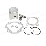 NICECNC 47mm Piston Ring Kit Gasket Wrist Pin Bearing Set for Dirt Bike YAMAHA PW80 1985-2006