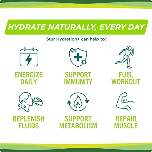 Stur Electrolytes Powder Hydration Packets | Lemon Lime | Sugar Free Water Flavor Packets For Workout Recovery | High Antioxidants & B Vitamins | Keto, Vegan, Non-Gmo, Paleo (96 Packets) #TOP4