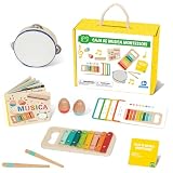 MAGICAMENTE | Juego de Instrumentos Musicales Montessori para niños | Juguetes educativos de estimulación temprana | Caja...