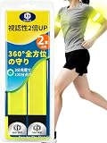【電池交換不要】OneProランニング ライト 長持ち [20H常時点灯/USB-C充電] LED アームバンド 30分充電 反射 バンド 蛍光 夜間 ウォーキング ジョギング 腕 足首 ソロラン 創業10年専門店 防水 (イエロー2本セット)