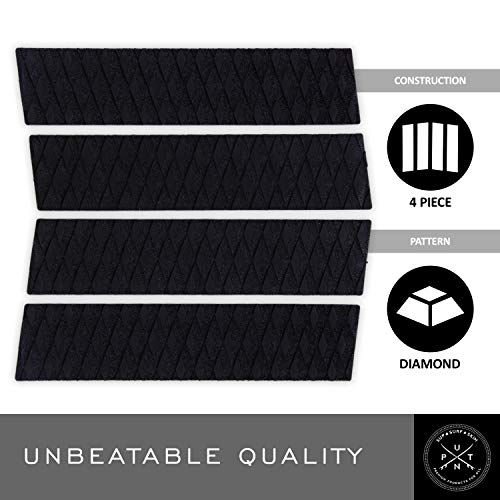 5 Piece Skimboard Traction Pad & 4 Piece Front Surfboard Traction Pads - Skim Board Stomp Foot Pads W/ Arch Bar Set For Longboard, Shortboard, Fish Board & Skimboard - Premium & Strong 3M Adhesive #TOP2