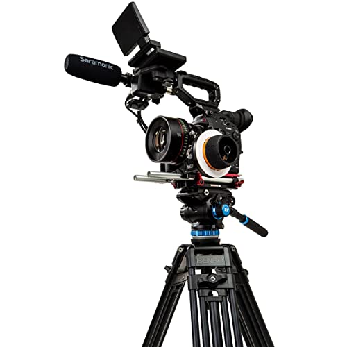 Benro A573T 3-Section Dual-Tube Aluminum Video Tripod With S6Pro Video Head #TOP6