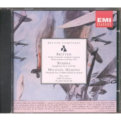 Rubbra: Symphony 5; Britten: Violin Concerto; Heming: Threnody