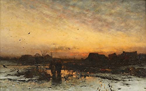 Tableau Coucher de soleil Ludvig Munthe LMTIYKID pour Rompre la Monotonie des Murs Blancs